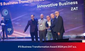 Ocenění IFS Business Transformation Award 2024 pro našeho zákazníka ZAT a.s.